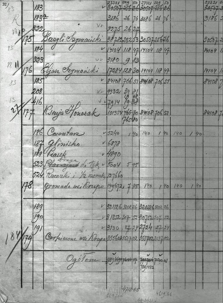 KKE 5966-33.jpg - Dok. Scalenie gruntów (częsciowa scany czarno-białe), Krupy, gmina Poddębice, powiat Łuck, 1934 r.